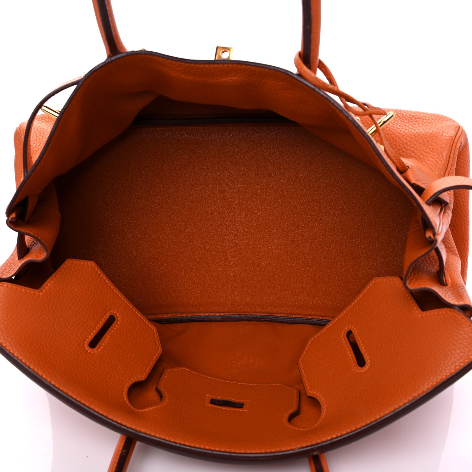 Hermes Taurillon Clemence JPG Birkin 42 Orange 5 of 24