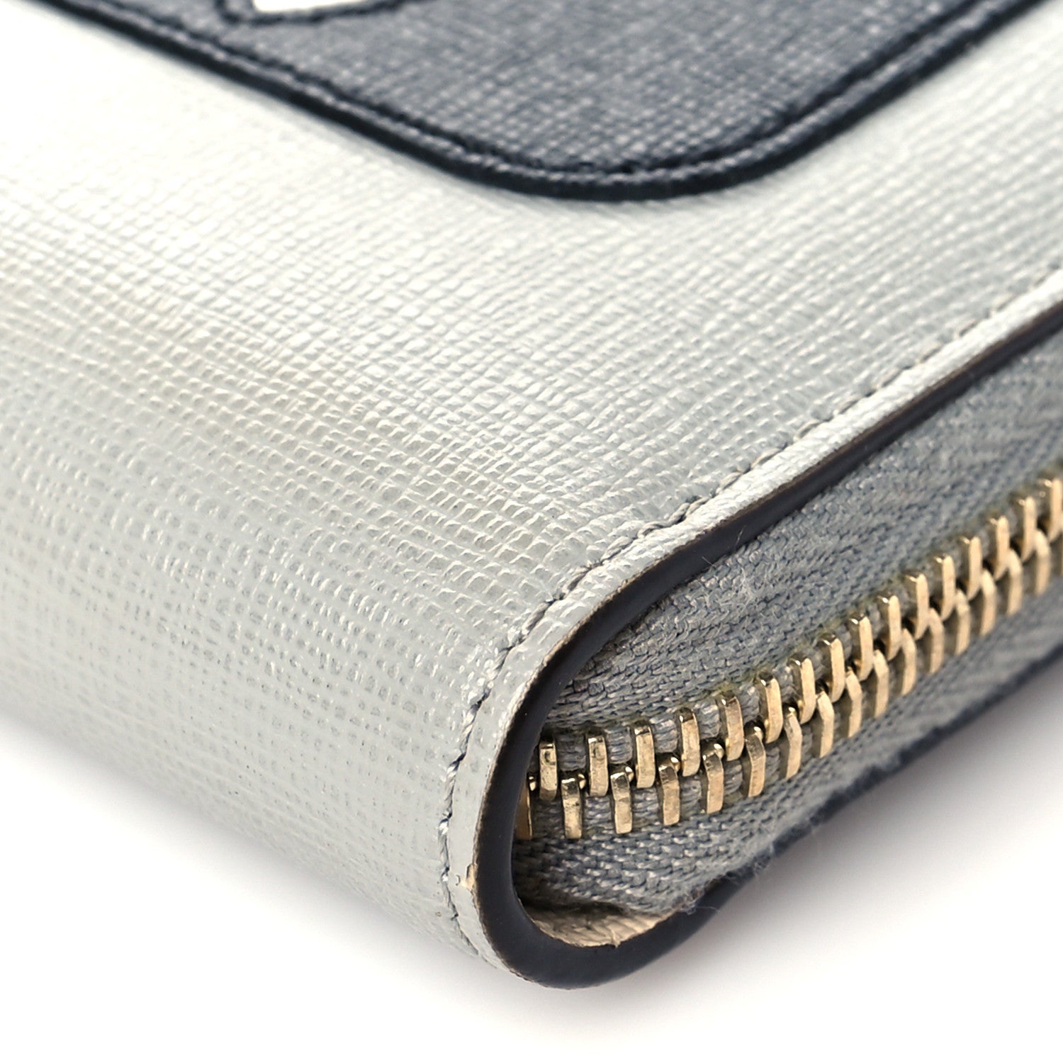 Fendi Vitello Elite Monster Eyes Studded Zip Around Wallet Ghiaccio Black Multicolor 10 of 11