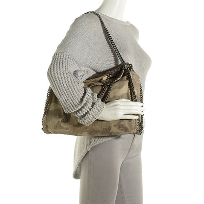 Stella McCartney Denim Falabella Fold Over Tote Sand 2 of 9