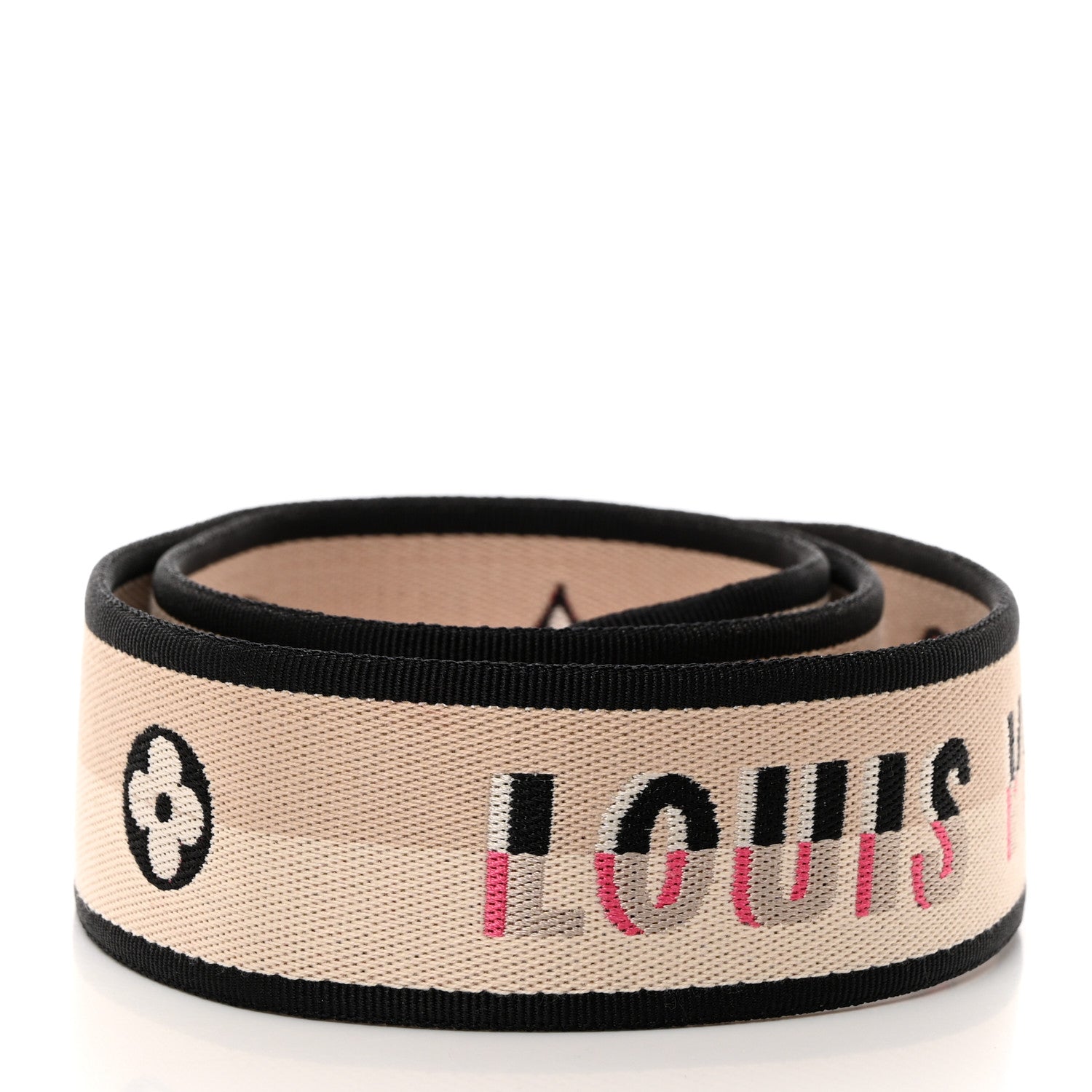 Louis Vuitton Jacquard Speedy Bandouliere 20 Shoulder Strap Black 2 of 4