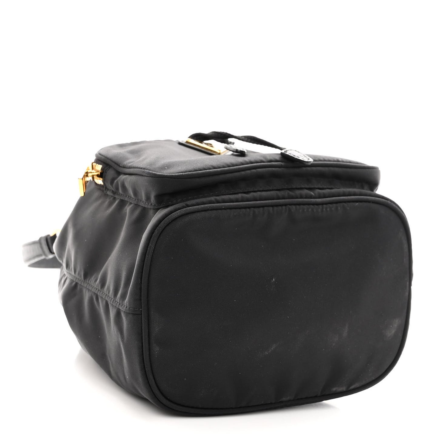 Re-Nylon Duet Drawstring Shoulder Bag Black