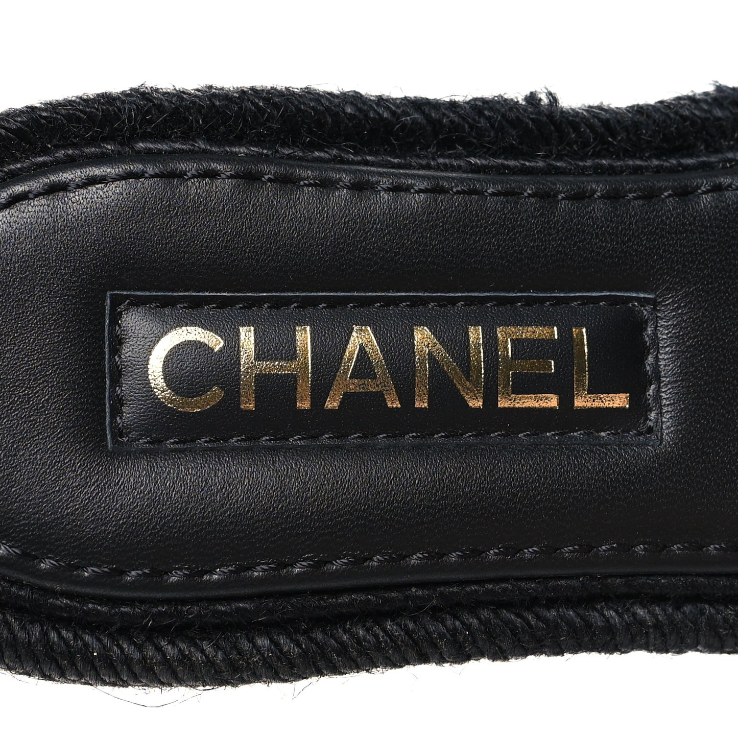 Lambskin Espadrille Mule Sandals 36 Black