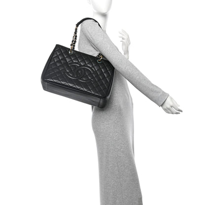 Chanel Caviar Quilted Grand Shopping Tote GST Black 2 of 10