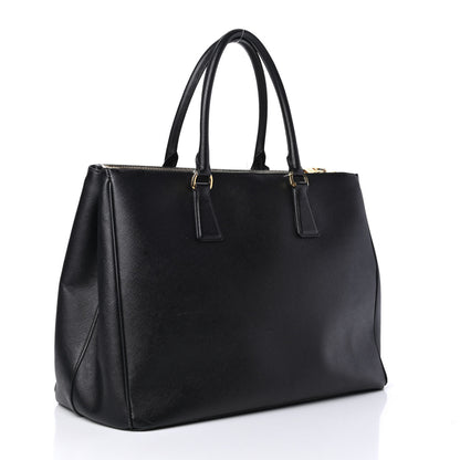 Prada Saffiano Medium Galleria Double Zip Tote Black 2 of 4