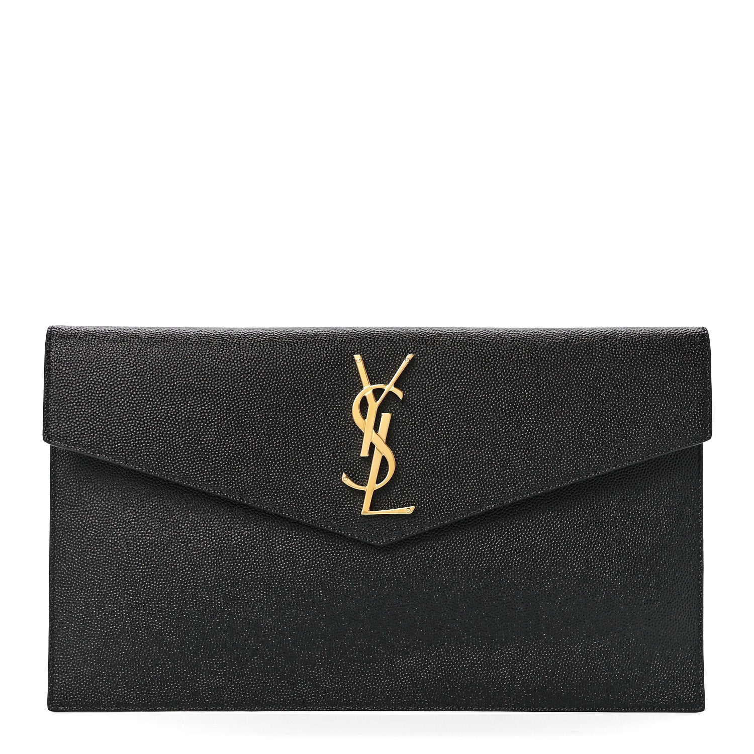 Saint Laurent Grain De Poudre Uptown Pouch Black 1 of 12