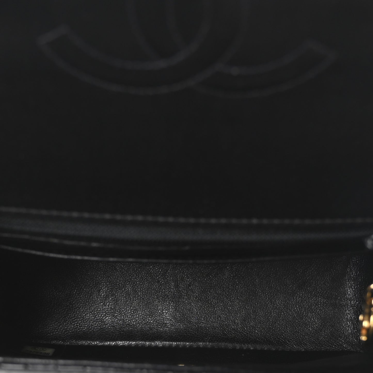 Matte Alligator Mini Square Flap Black