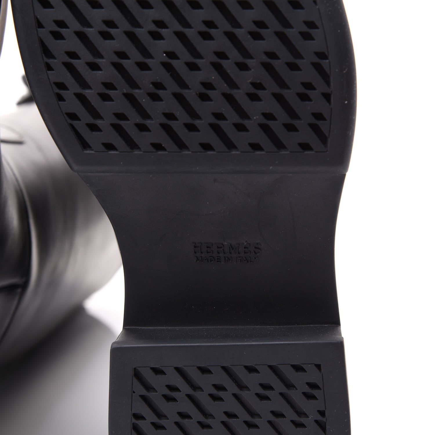 Hermes Calfskin Variation Monochromatic Boots 37 Black 6 of 9