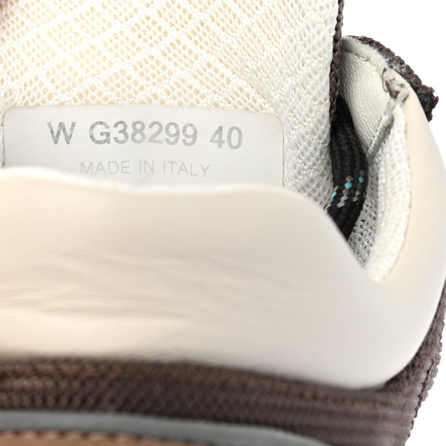 Chanel Nylon Calfskin Suede Womens CC Sneakers 40 Brown Green 7 of 8