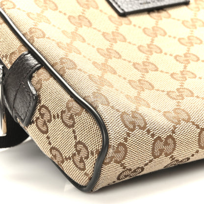 Gucci Monogram Dollar Calfskin Belt Bag Beige Ebony Testa di Moro Marrone Scuro 8 of 10