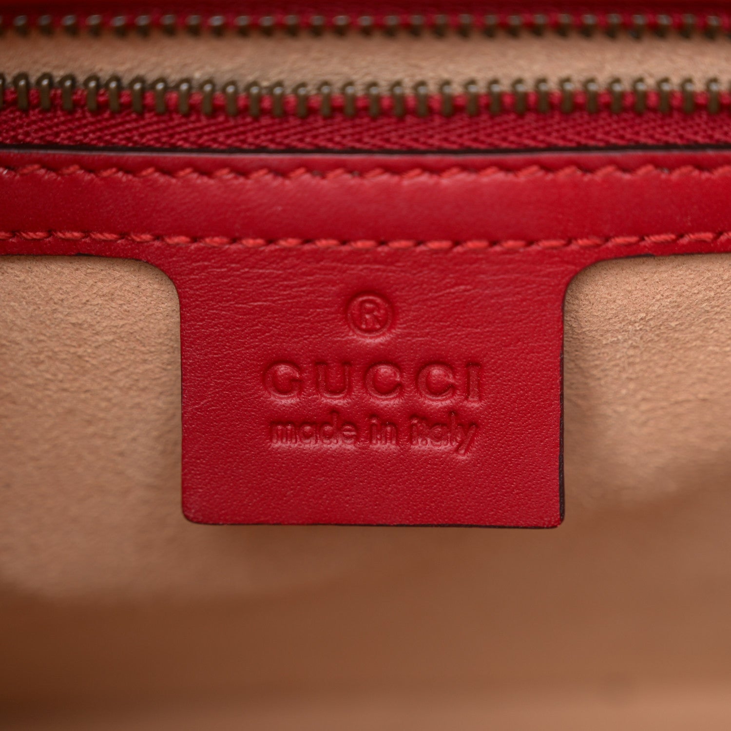 Gucci Calfskin Sylvie Web Small Queen Margaret Top Handle Bag Red 6 of 12