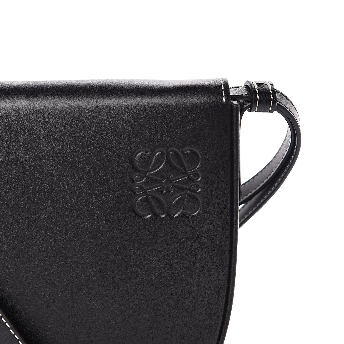 Soft Calfskin Heel Bag Black