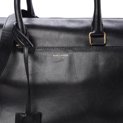 Saint Laurent Calfskin Classic Duffle 6 Black 9 of 10