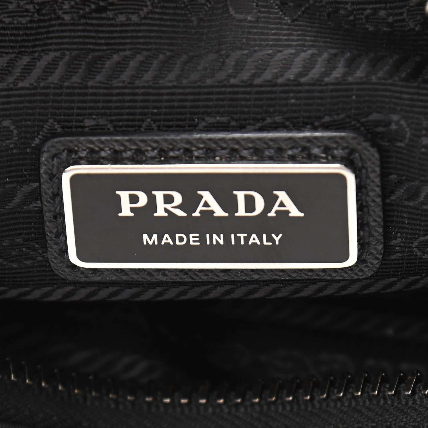 Prada Re-Nylon Saffiano Pocket Zippered Shoulder Bag Black 5 of 11