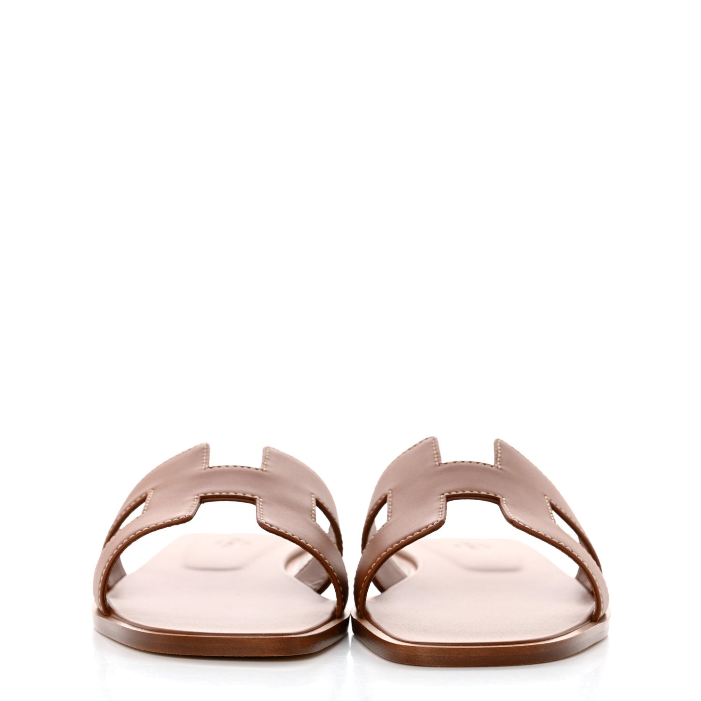 Box Calfskin Oran Sandals 38 Gold