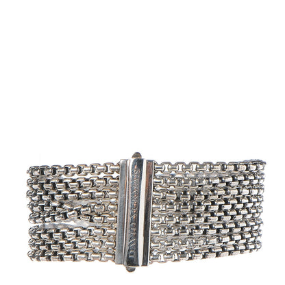 David Yurman Sterling Silver Eight-Row Box Chain Bracelet 1 of 5