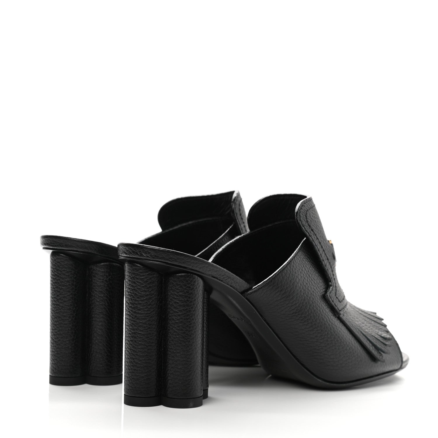 Louis Vuitton Calfskin Indiana Mule 39.5 Black 4 of 11