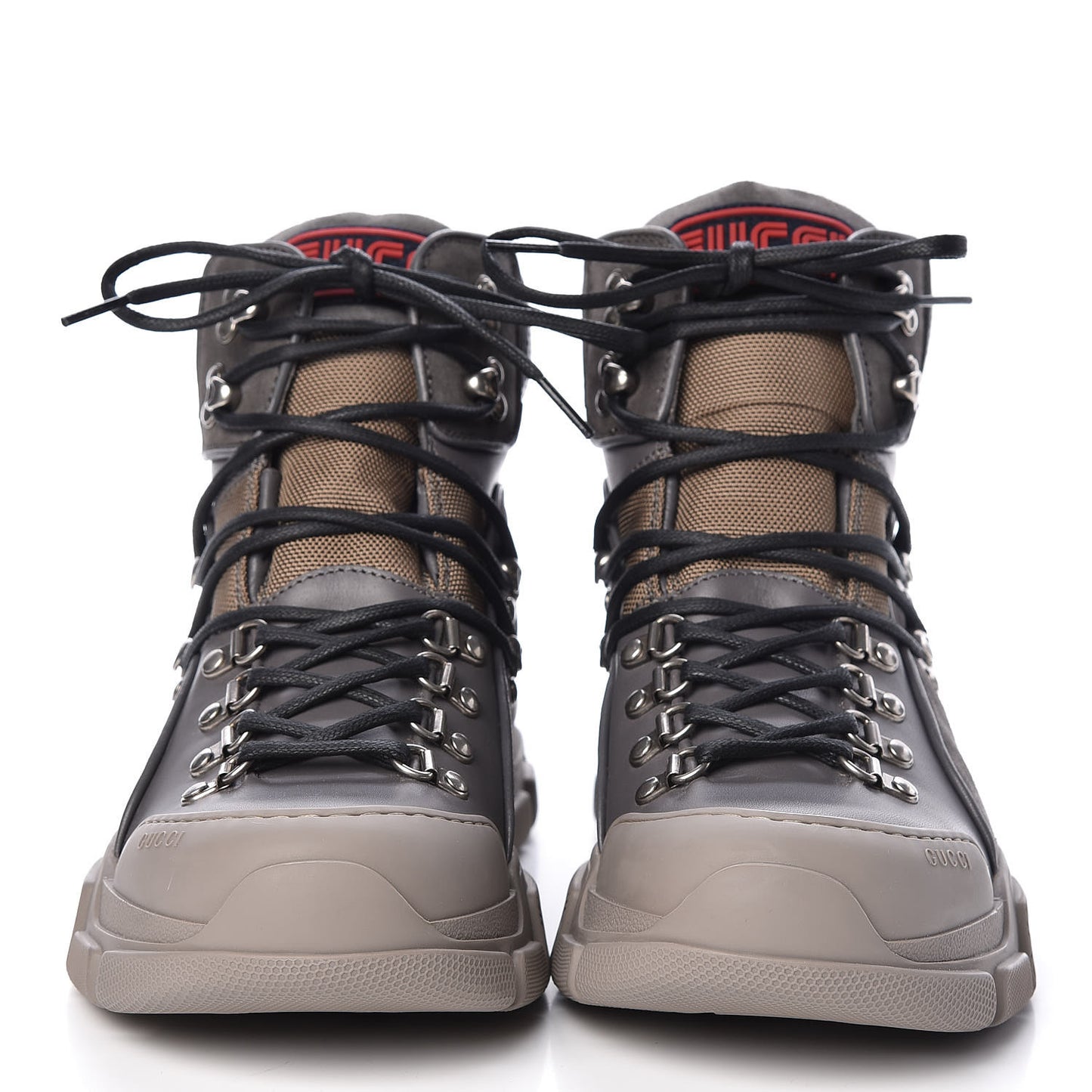 X SEGA Calfskin Suede Technical Canvas Mens Flashtrek High-Top Sneakers 7 Loess Ardesia