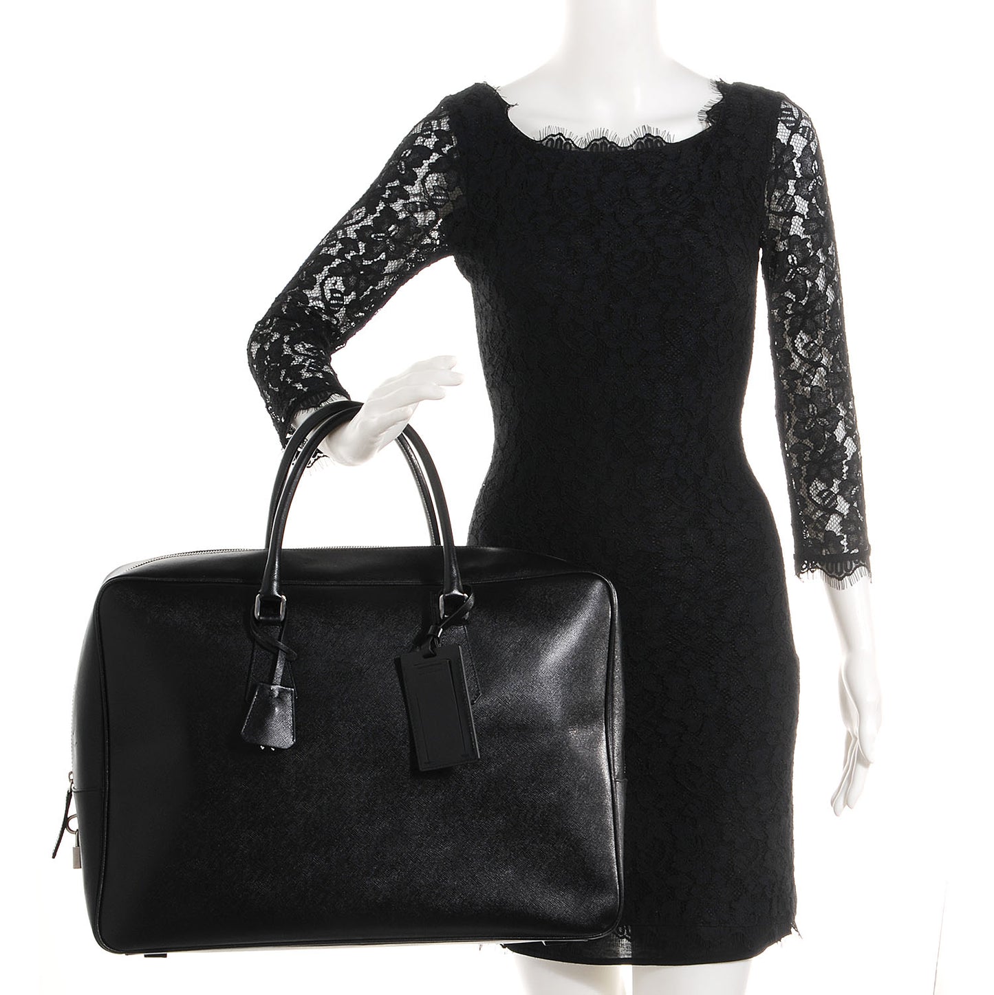 Saffiano Travel Bag Nero Black