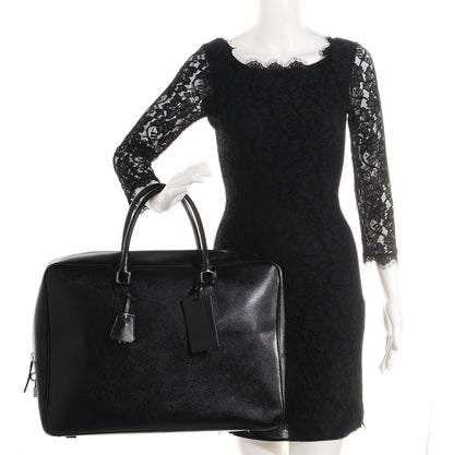 Prada Saffiano Travel Bag Nero Black 2 of 10