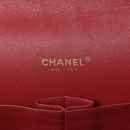 Chanel Lambskin Chevron Quilted Maxi Double Flap Red 7 of 26