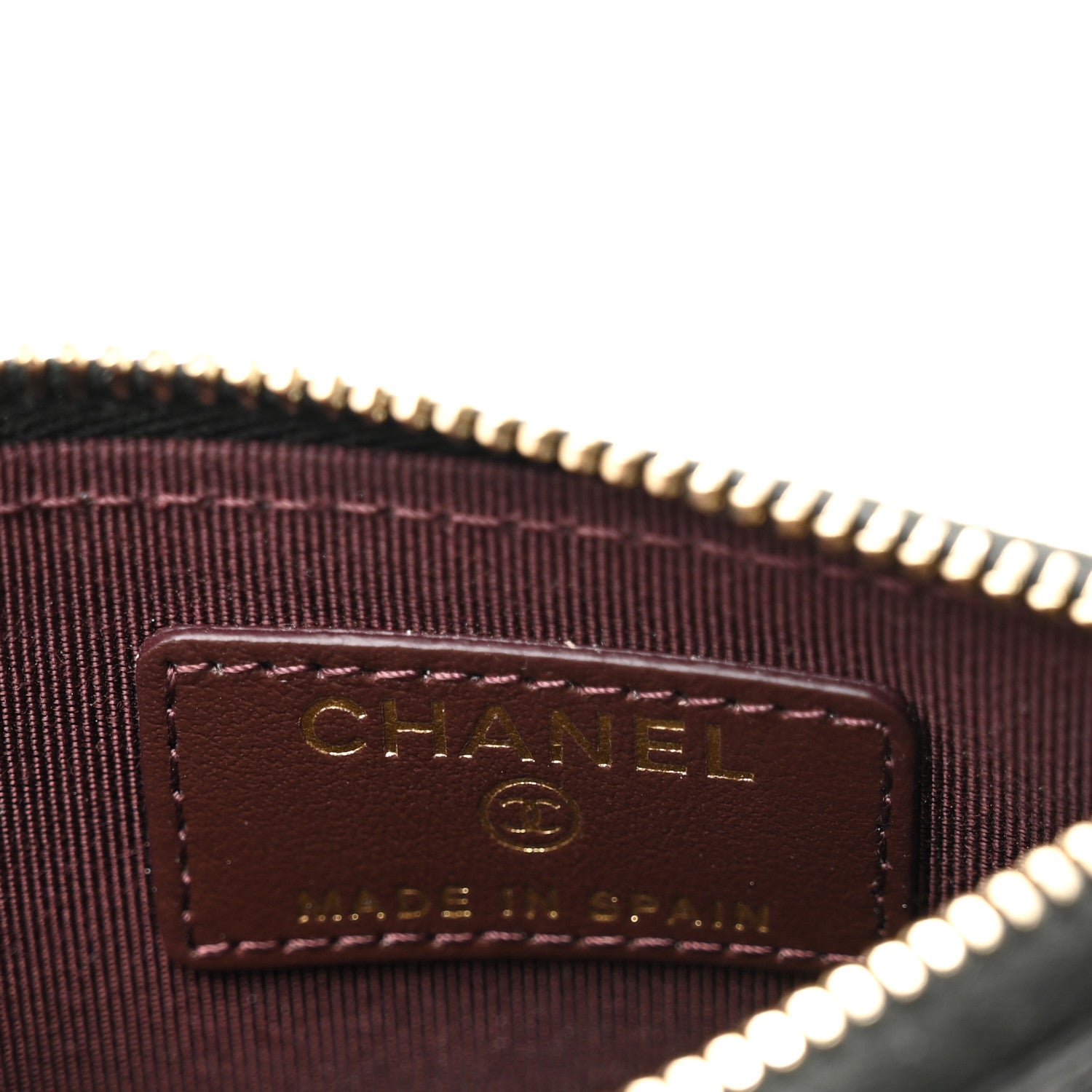 Chanel Caviar Quilted CC Zip Card Holder Black 6 of 8