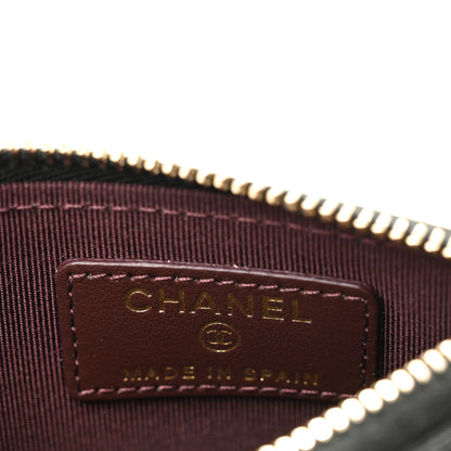 Chanel Caviar Quilted CC Zip Card Holder Black 6 of 8