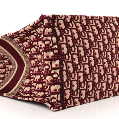 Christian Dior Oblique Large Book Tote Burgundy Multicolor 9 of 15