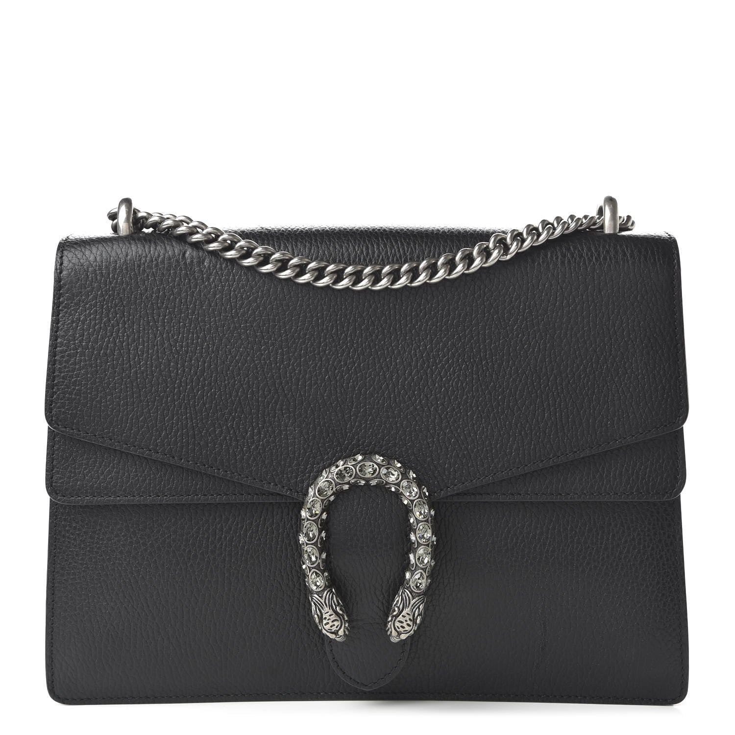 Gucci Dollar Calfskin Crystal Medium Dionysus Shoulder Bag Black Black Diamond 1 of 10