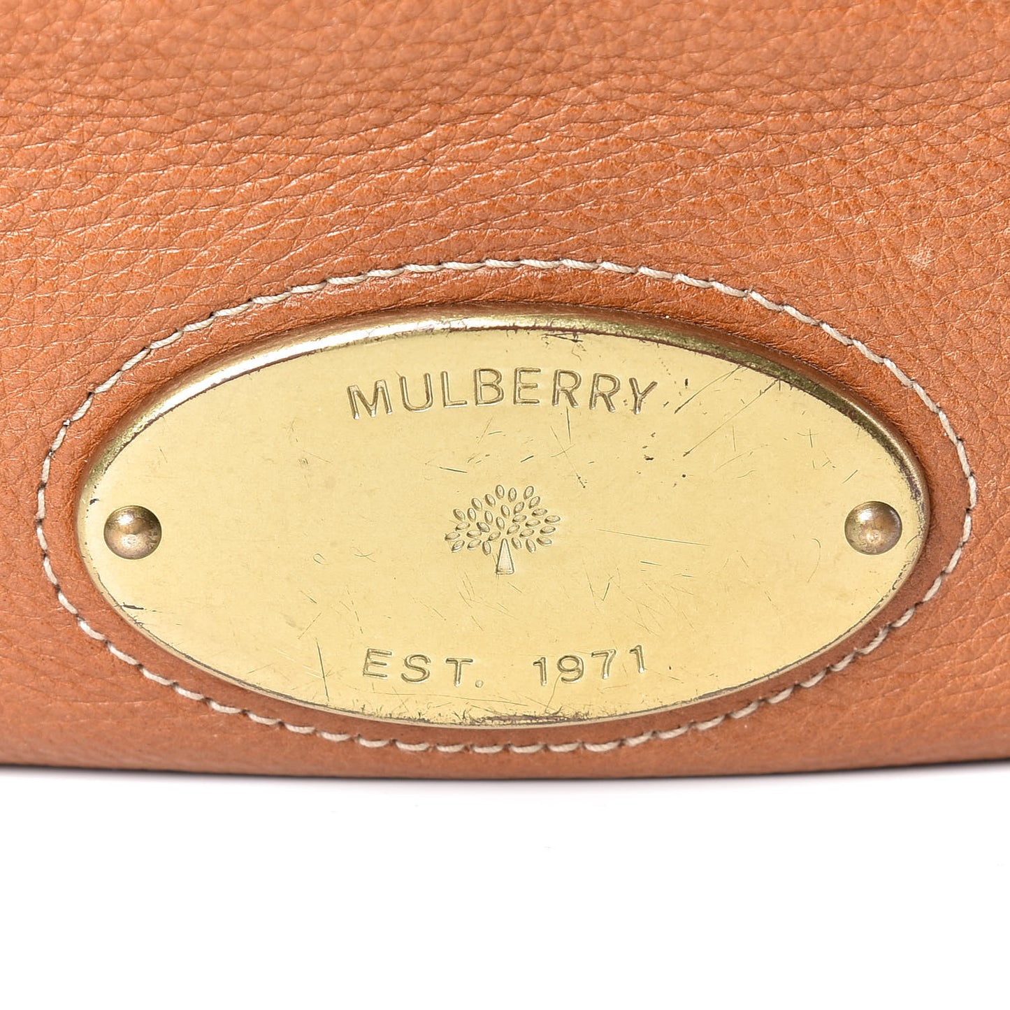 Spongy Pebbled Calfskin Mitzy Oak