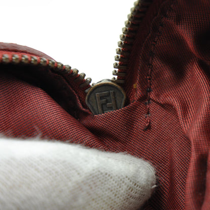 Fendi Suede Small Bowler Bag Red 9 of 9