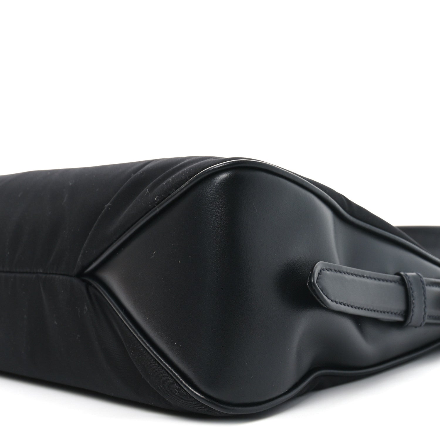 Prada Re-Nylon Vitello Large Aimee Shoulder Bag Black 9 of 9