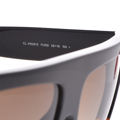 Celine Shadow Sunglasses CL 41026/S Black Havana 6 of 7