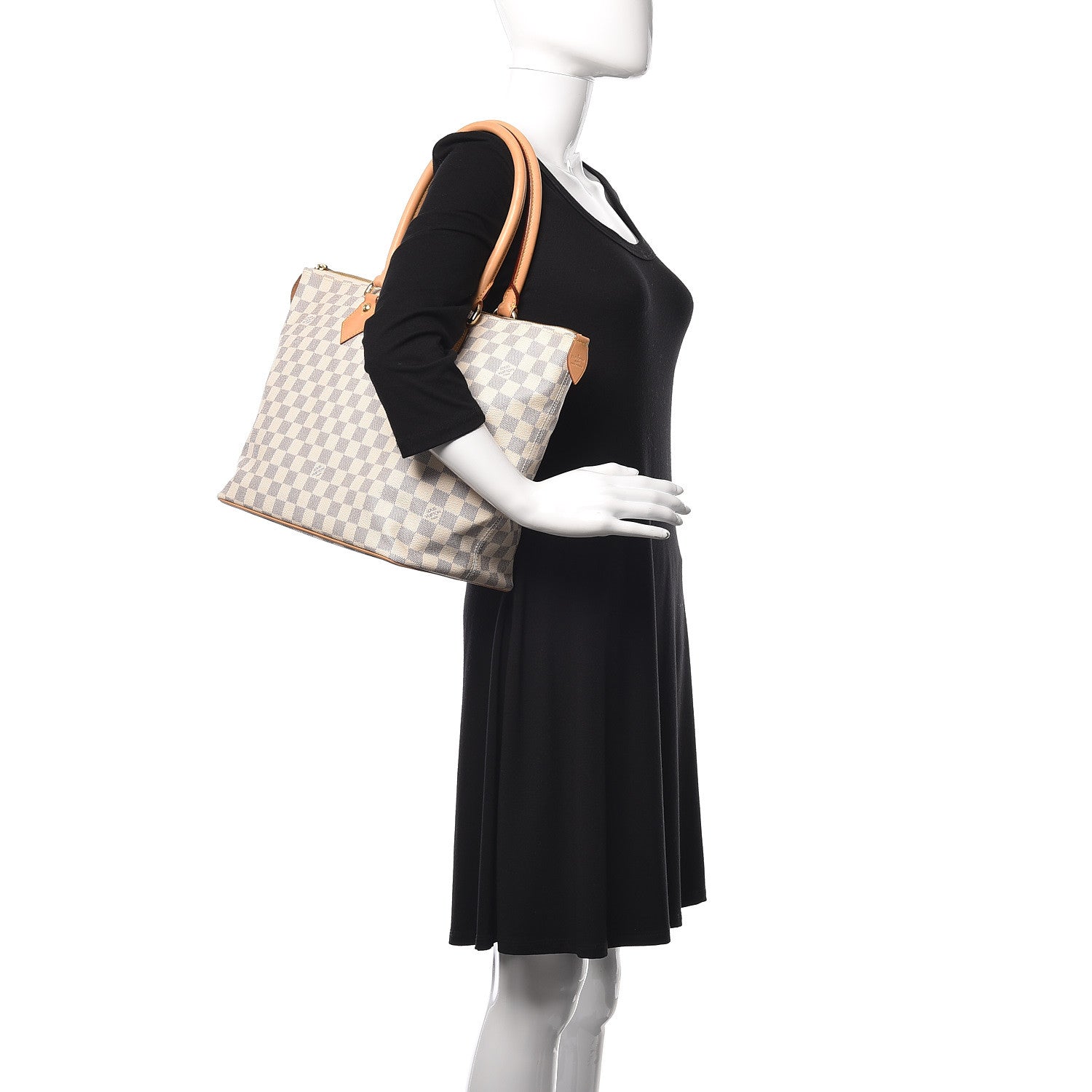 Louis Vuitton Damier Azur Saleya MM 2 of 10