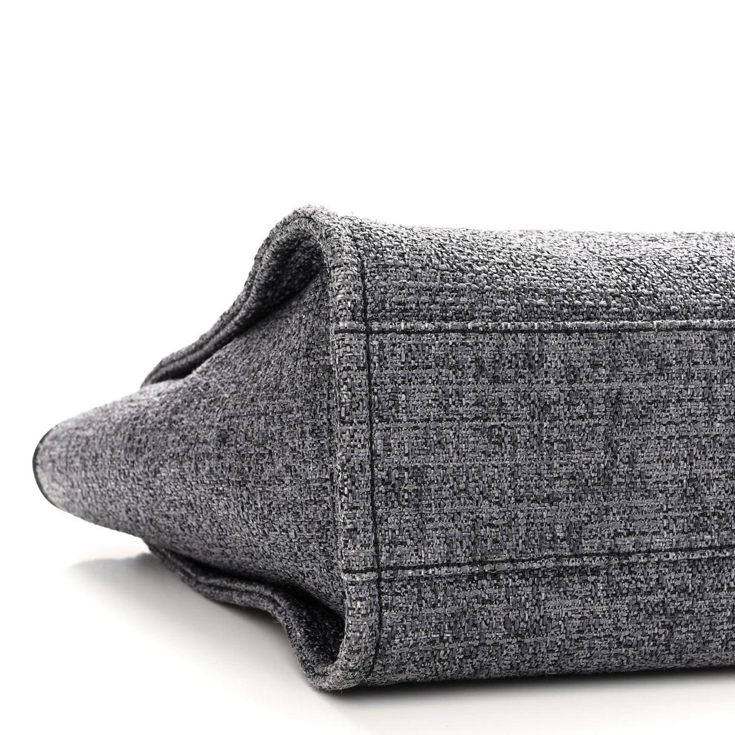 Lurex Boucle Small Deauville Tote Black