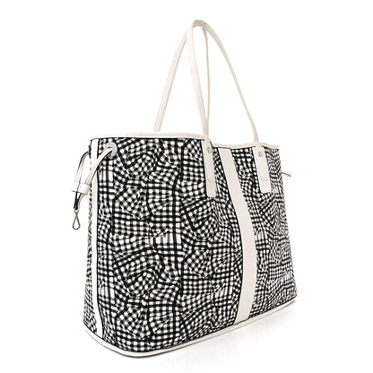 MCM Visetos Large Liz Reversible Shopper Tote White 6 of 20