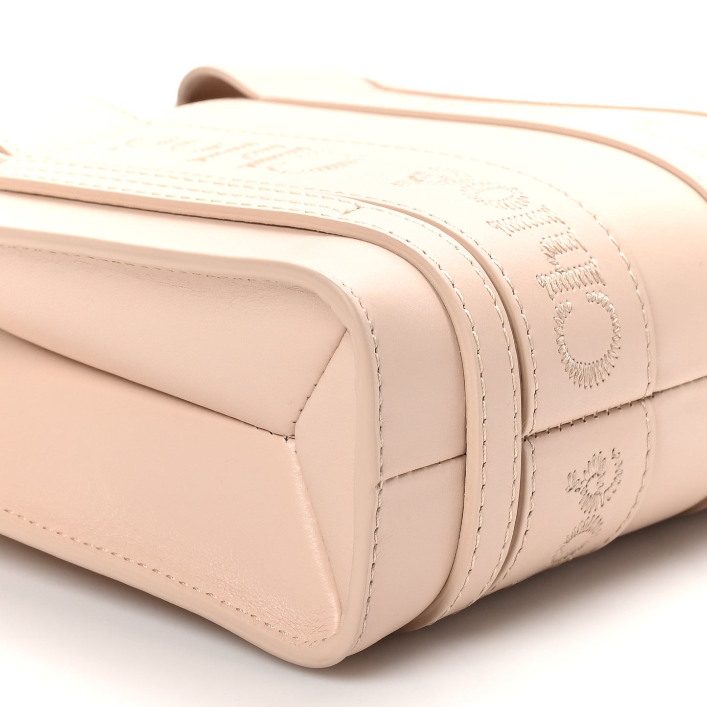 Calfskin Mini Woody Tote Cement Pink