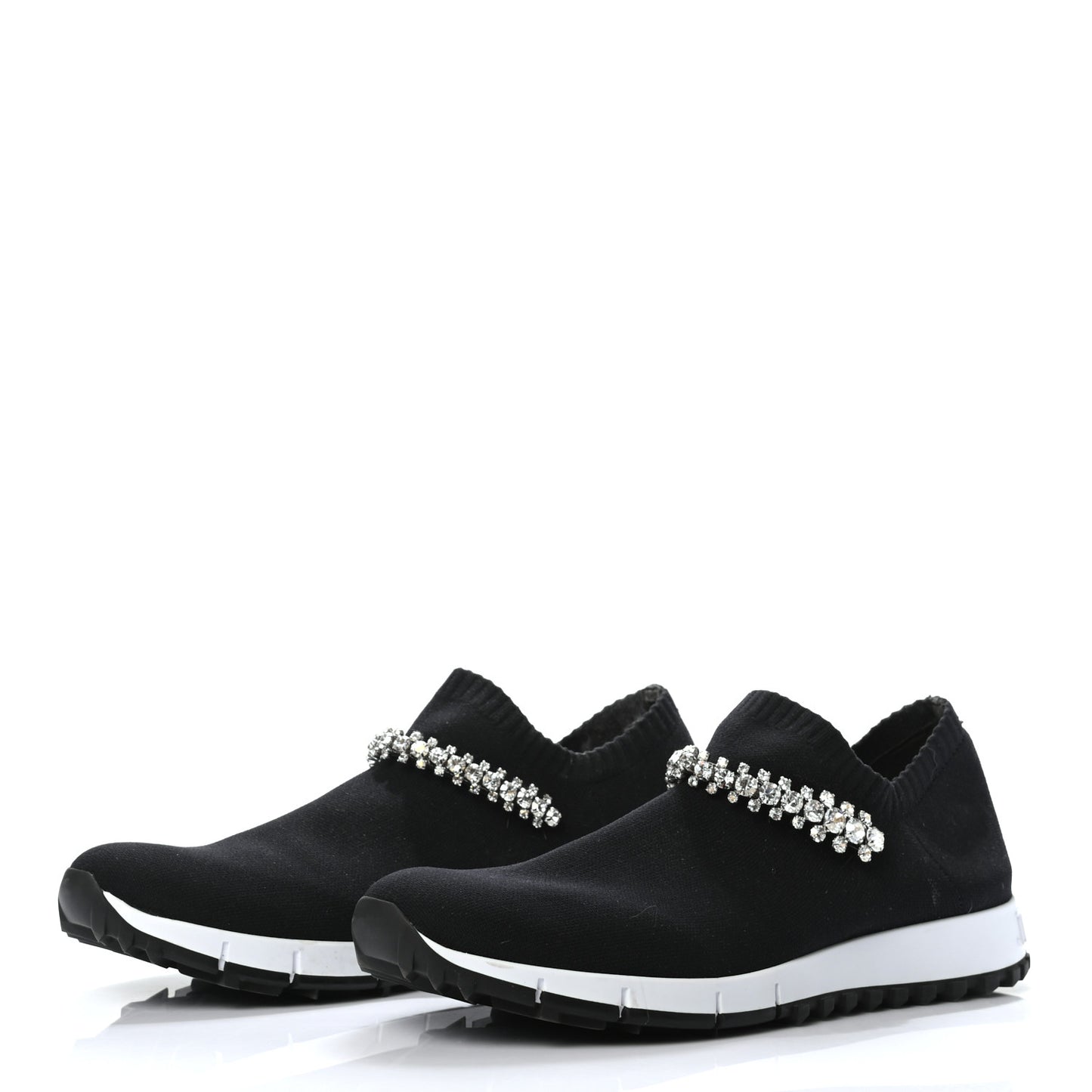 Knit Crystal Verona Sneaker 38 Black