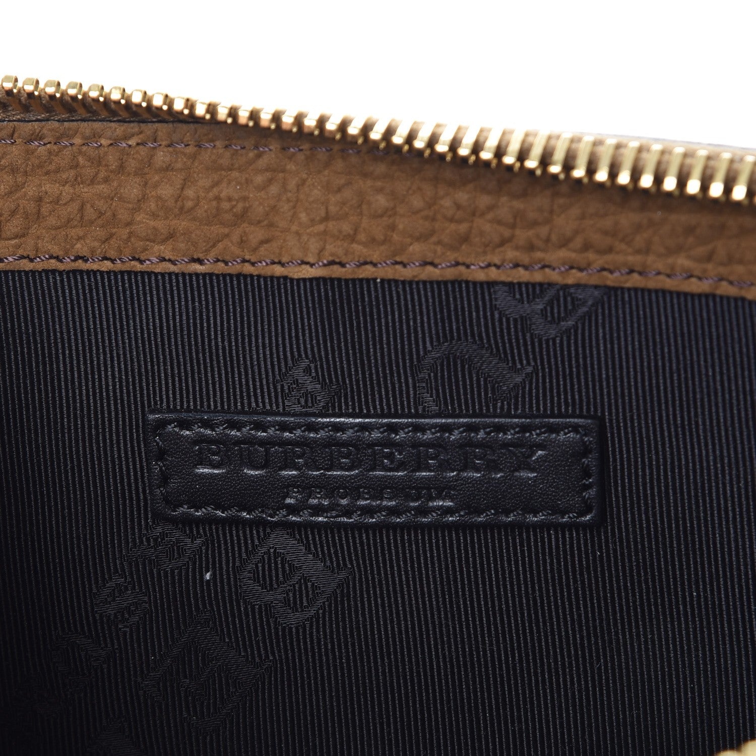 Burberry Prorsum Grainy Nubuck Alma Dog Clutch Brown 6 of 13