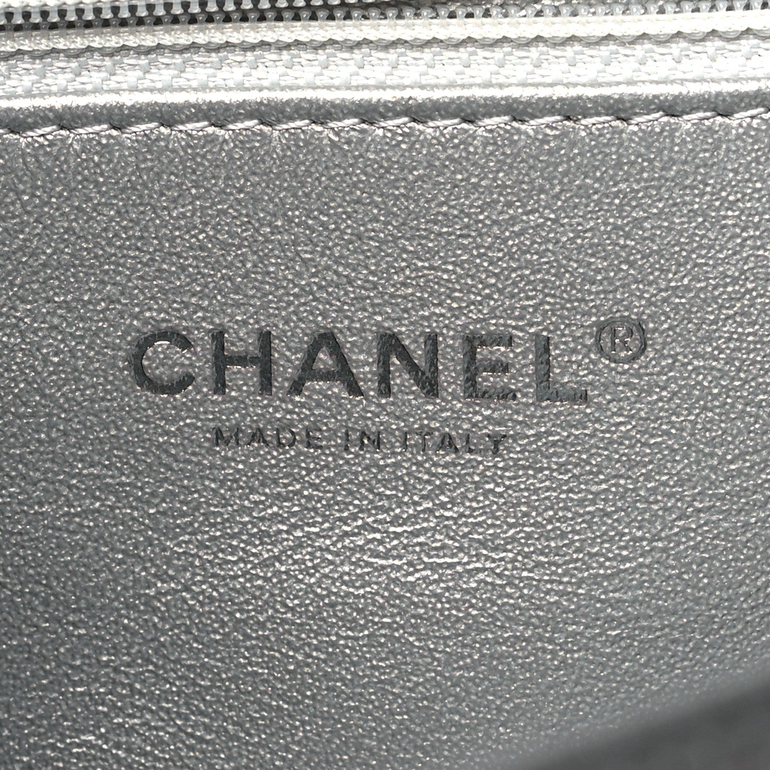 Chanel Metallic Caviar Quilted Medium CC Filigree Flap Silver 6 of 11