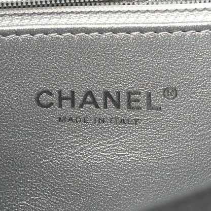 Chanel Metallic Caviar Quilted Medium CC Filigree Flap Silver 6 of 11