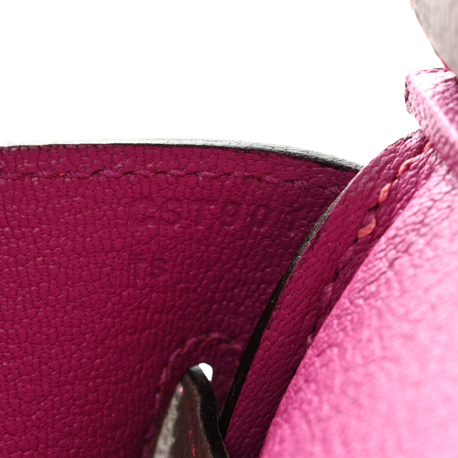 Hermes Togo Horseshoe Birkin 30 Etoupe Rose Pourpre 7 of 11