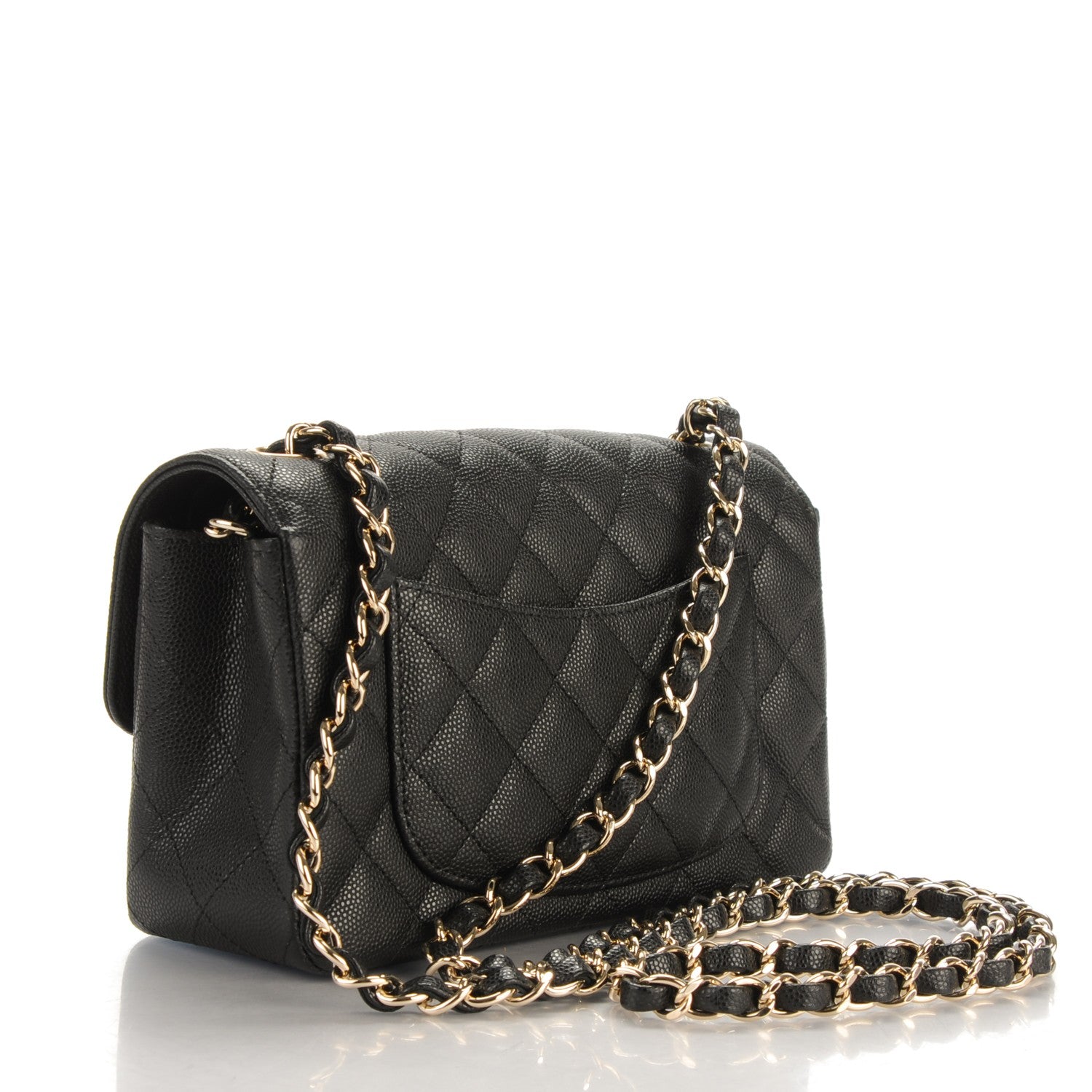 Chanel Caviar Quilted Mini Rectangular Flap Black 3 of 8