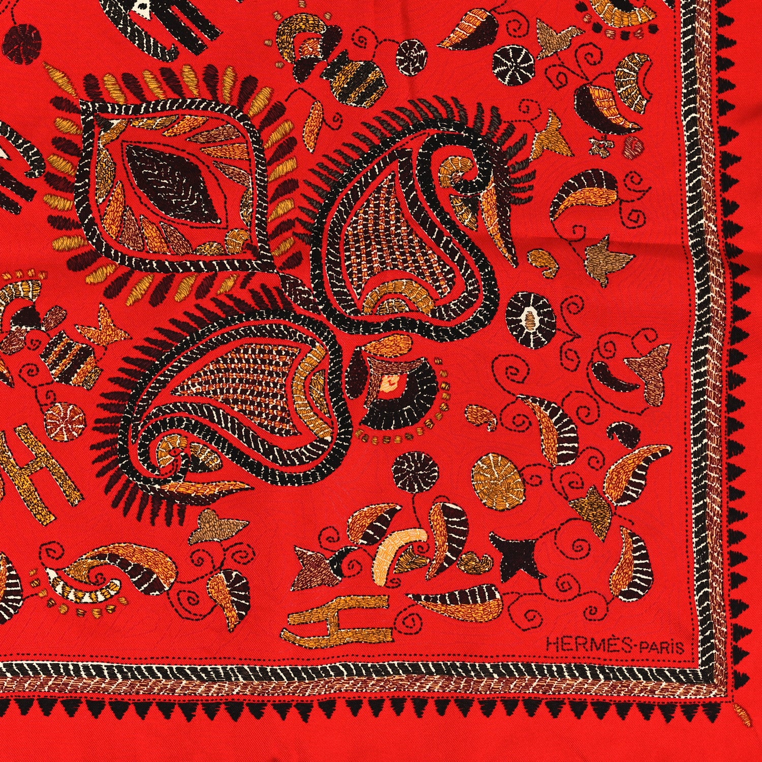 Hermes Silk Kantha Scarf 90 2 of 3