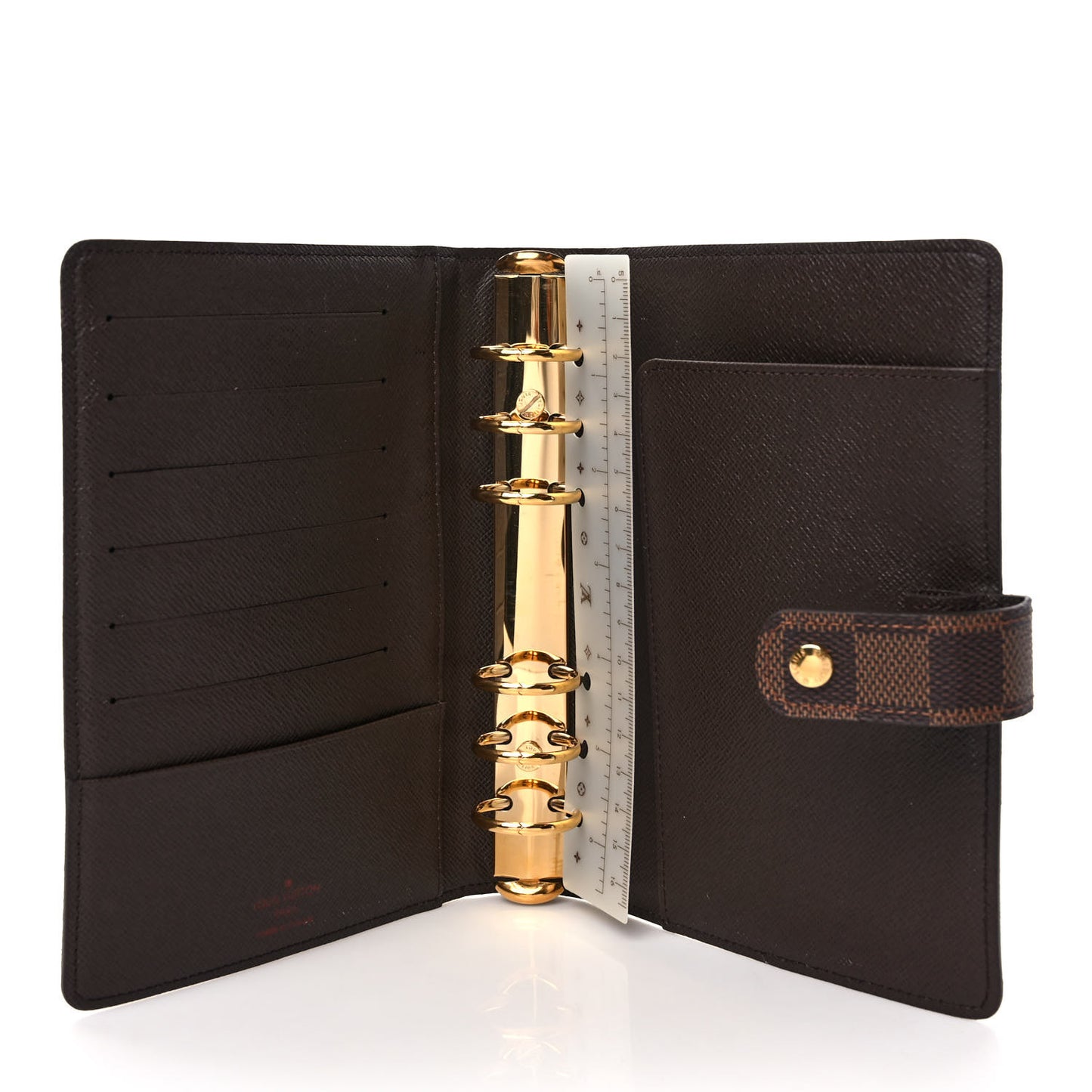 Damier Ebene Medium Ring Agenda Cover