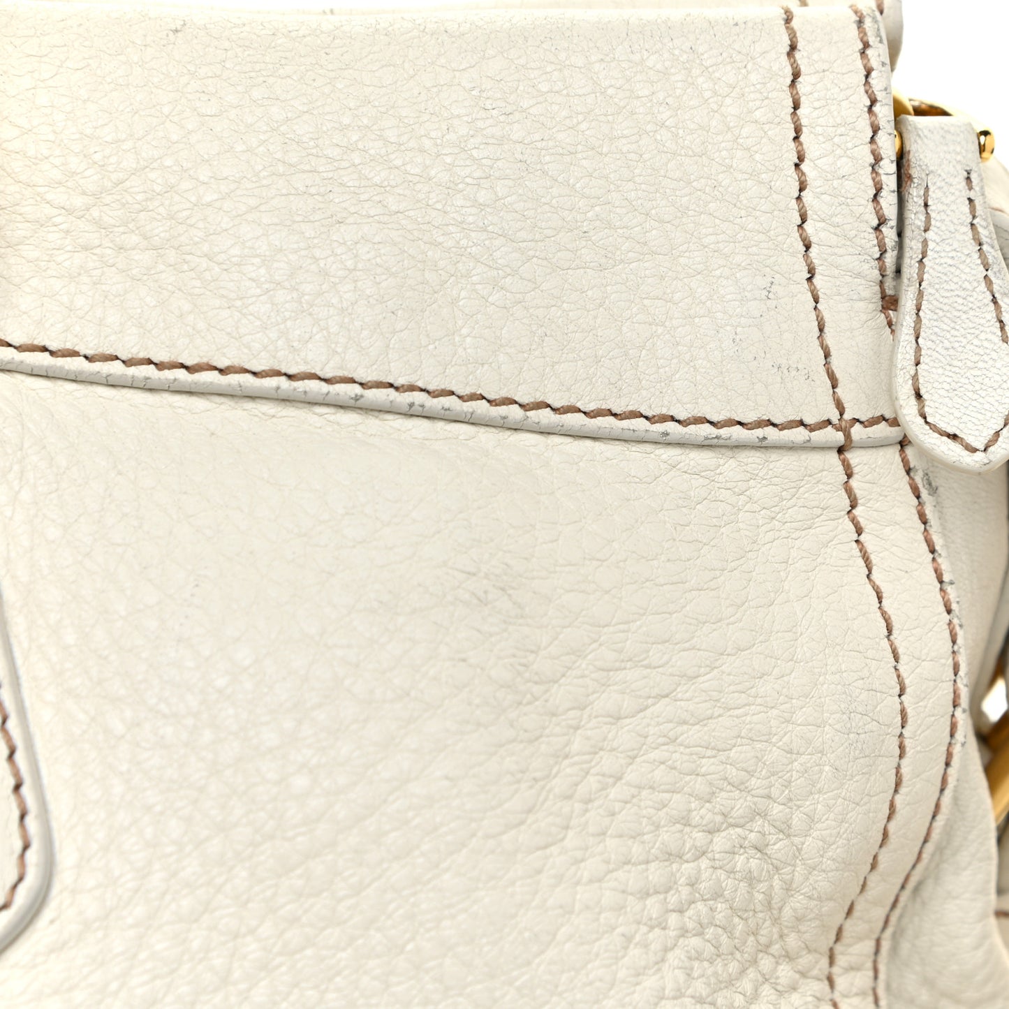Cervo Antik Shopping Satchel White