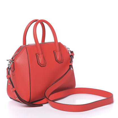 Givenchy Sugar Goatskin Mini Antigona Red 3 of 10