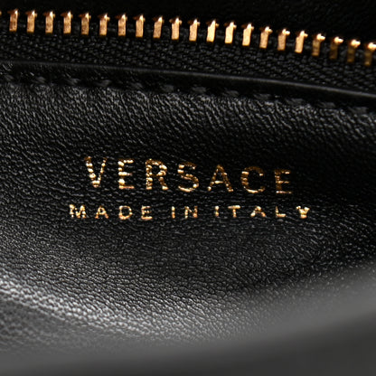 Versace Calfskin Medium La Medusa Top Handle Handbag Black 10 of 21