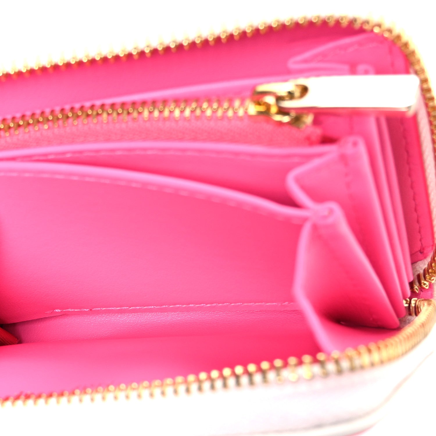 Christian Dior Calfskin Vibe Voyageur Card Holder Fluorescent Pink 5 of 7