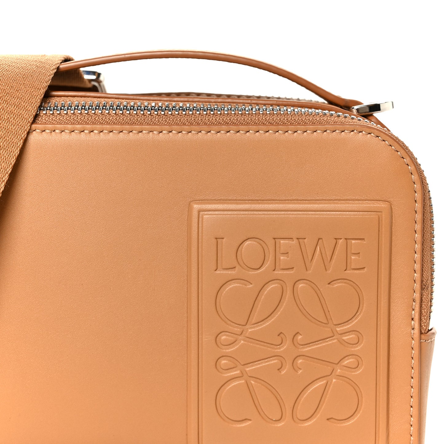 Satin Calfskin Mini Camera Bag Tan