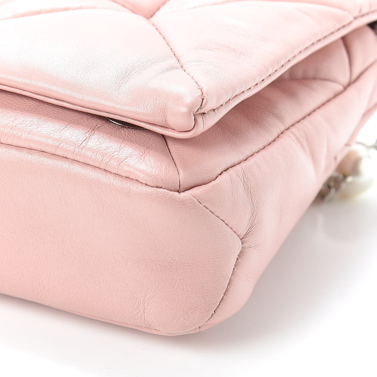 Nappa Patch Pearl Shoulder Bag Orchidea